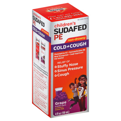 Sudafed PE Children's Cold + Cough 4 oz