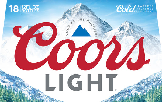 Coors Light Beer 18 ea