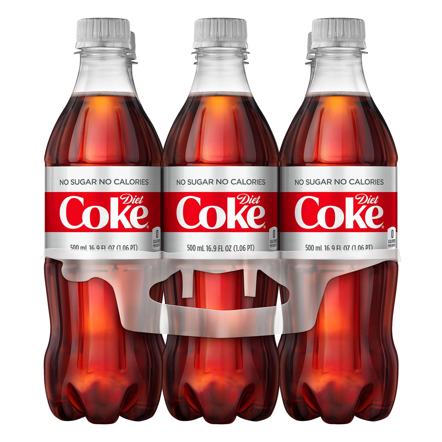 Diet Coke 6 Pack No Sugar No Calories Soda 6 ea