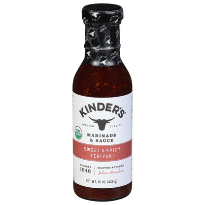 Kinder's Sweet & Spicy Teriyaki Marinade & Sauce 15 oz