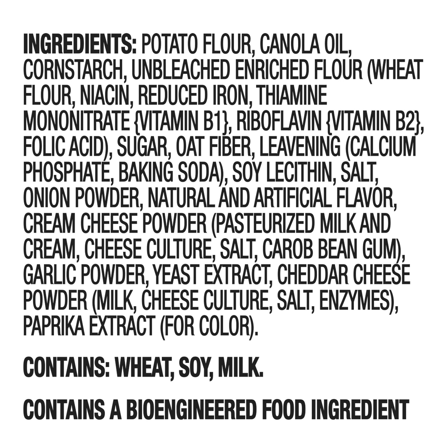 Ritz Crisp & Thins Cream Cheese & Onion Potato and Wheat Chips 7.1 oz