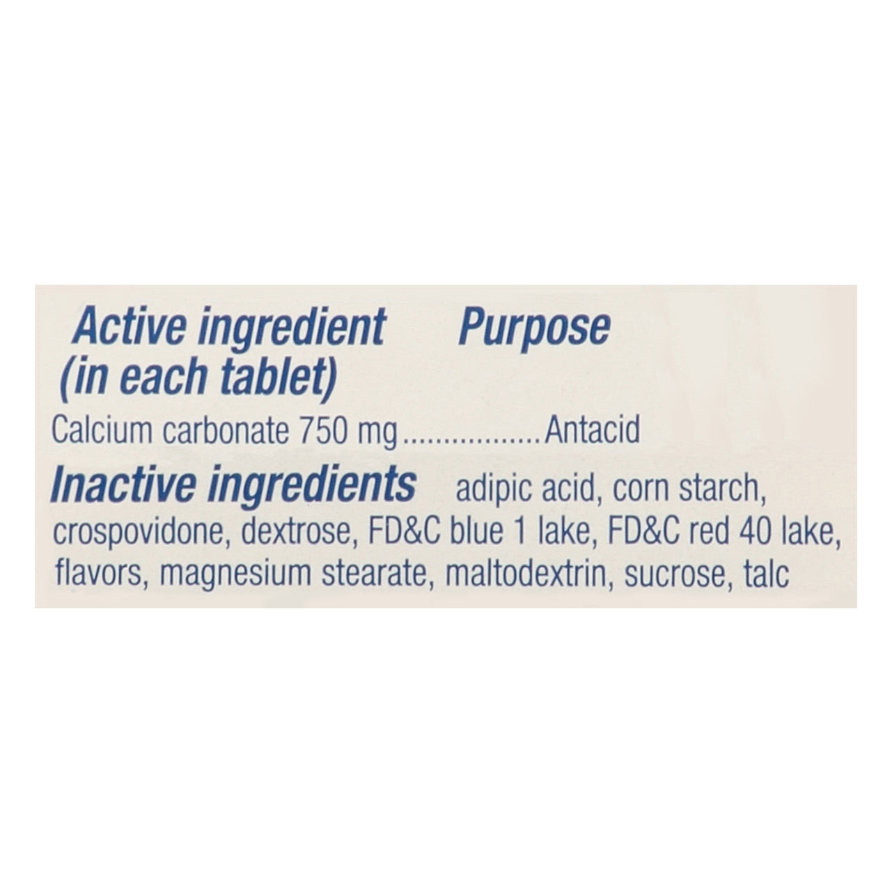 Tums Extra Strength 750 Assorted Berries Antacid Chewable Tablets 96 ea