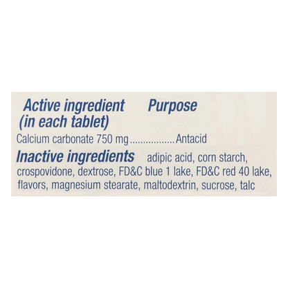 Tums Extra Strength 750 Assorted Berries Antacid Chewable Tablets 96 ea
