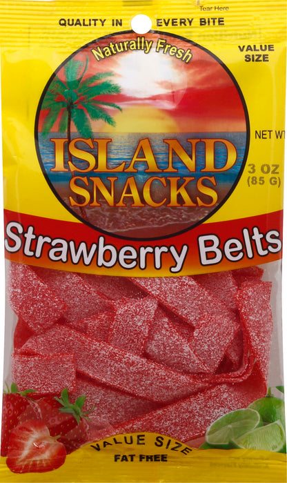 Island Snacks Value Size Strawberry Belts 3 oz