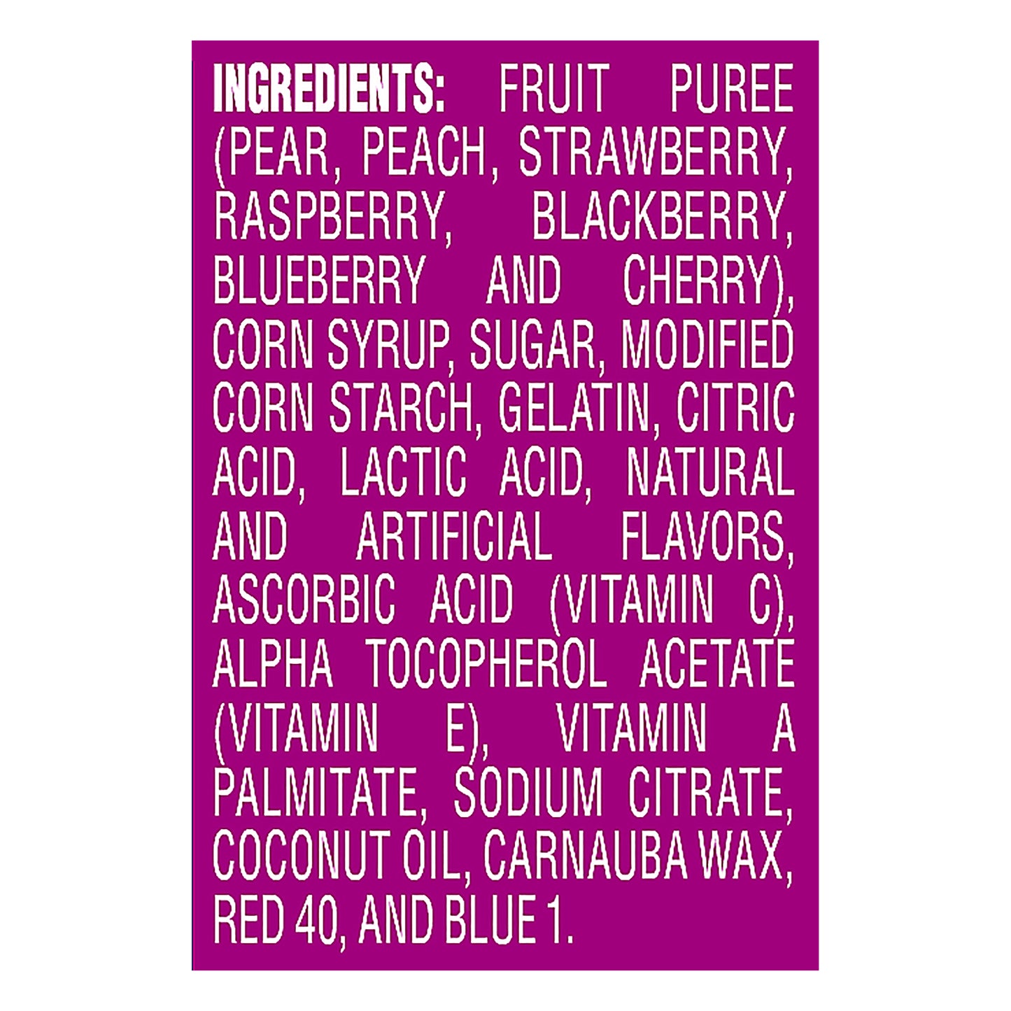 Welch's Fruit Snacks, Berries N Cherries, 0.9 Ounces, 10 Pouches
