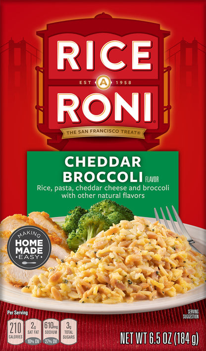Rice A Roni Cheddar Broccoli Flavor Food Mix 6.5 oz