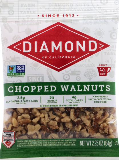 Diamond Chopped Walnuts 2.25 oz