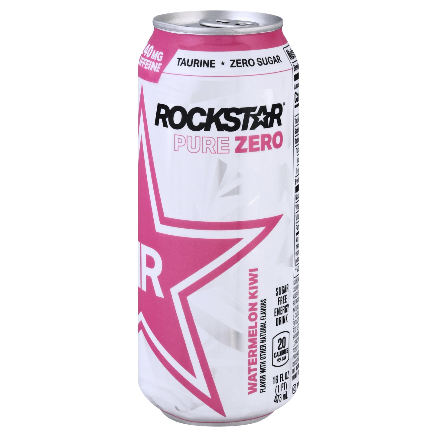 Rockstar Pure Zero Watermelon Kiwi Energy Drink 16 oz