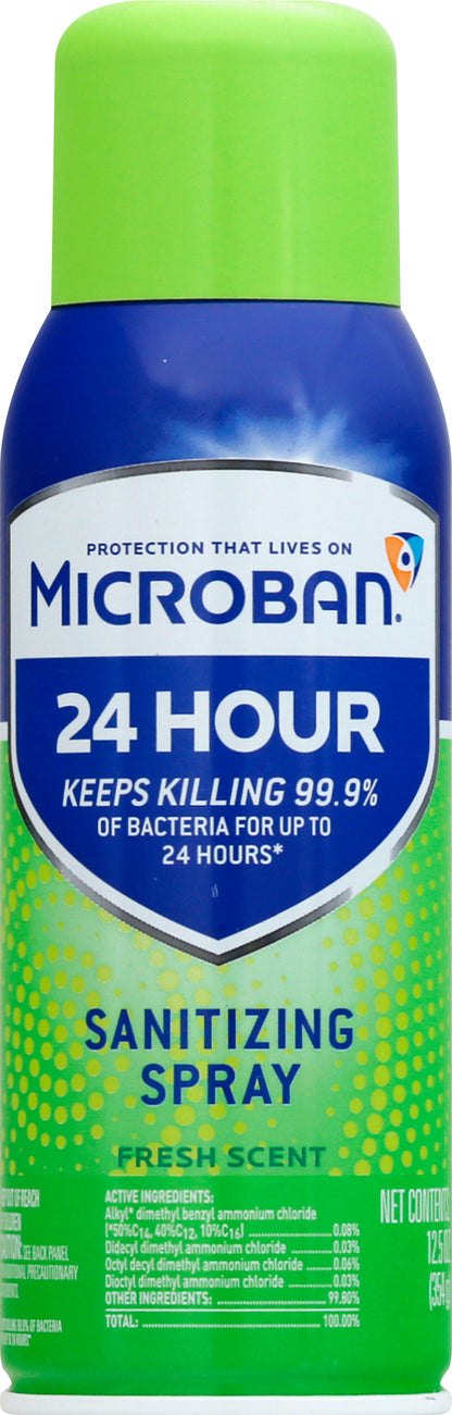 Microban Fresh Scent Sanitizing Spray 12.5 oz