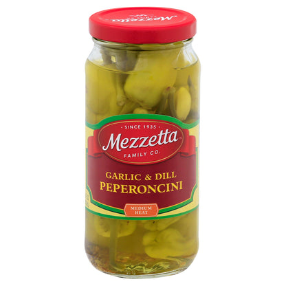Mezzetta Medium Heat Garlic & Dill Pepperoncini 16 oz
