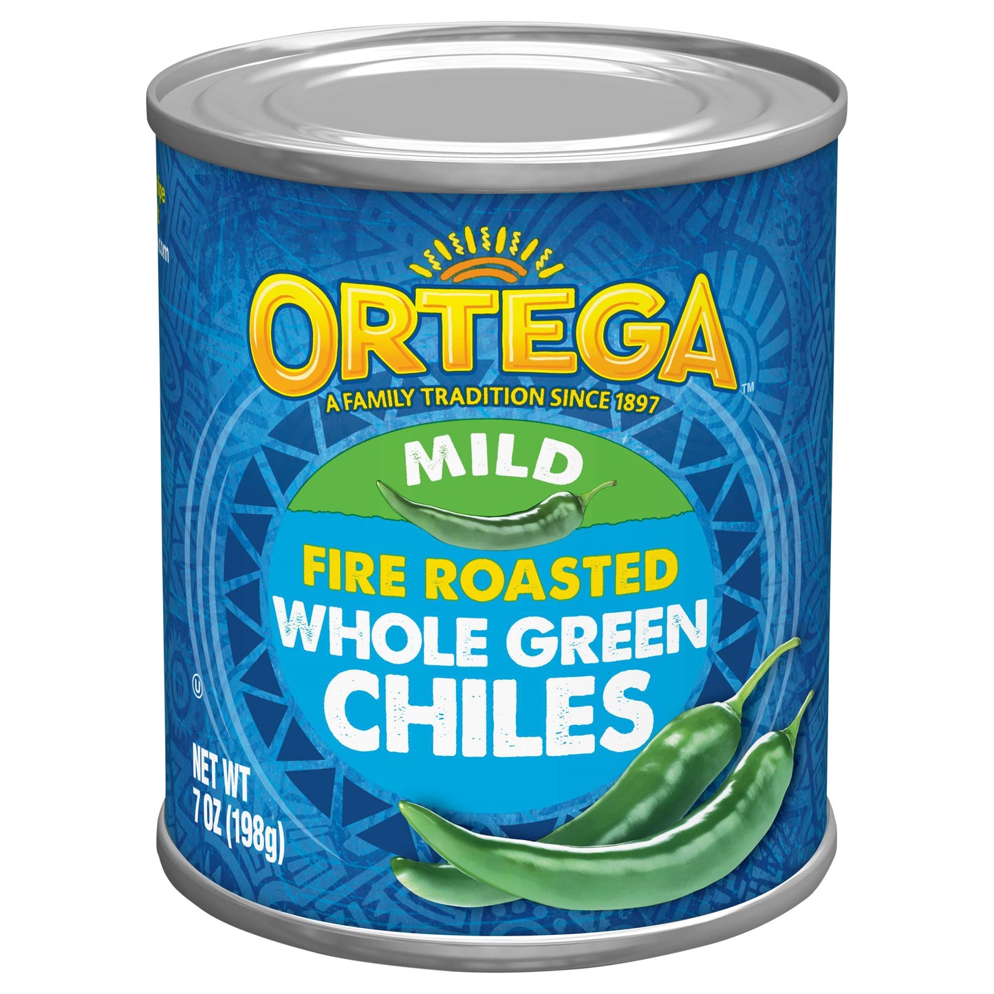 Ortega Whole Mild Fire Roasted Green Chiles 7 oz