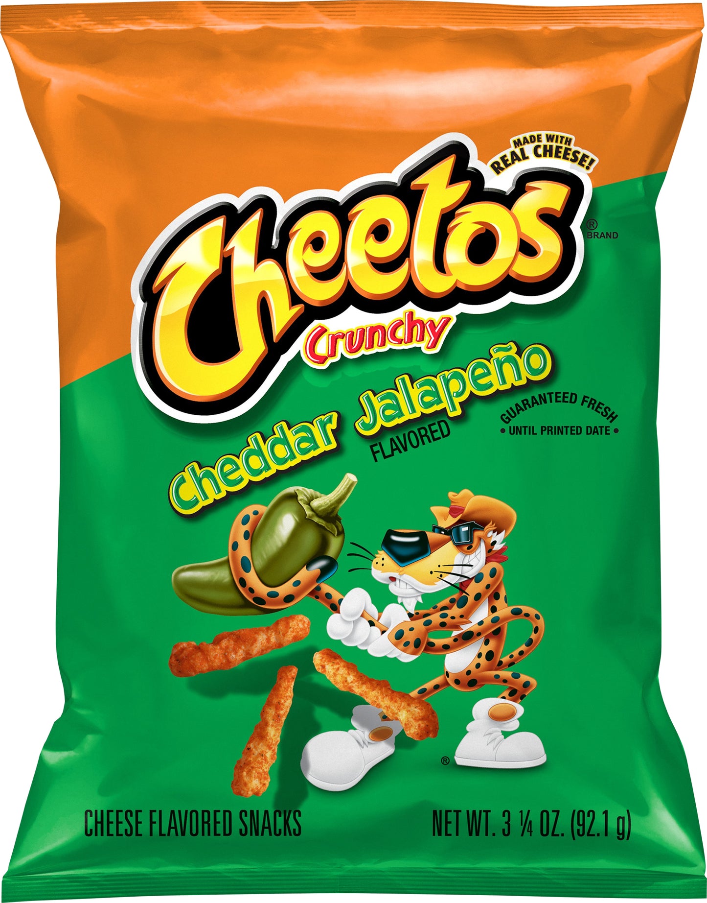 Cheetos Crunchy Cheddar Jalapeno Flavored Cheese Flavored Snacks 3.25 oz