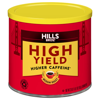 Hills Bros. High Yield Medium Roast Ground Coffee 23 oz. Can