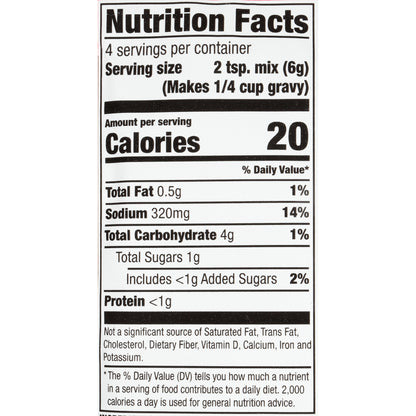 McCormick® Chicken Gravy Mix 0.87 oz. Packet