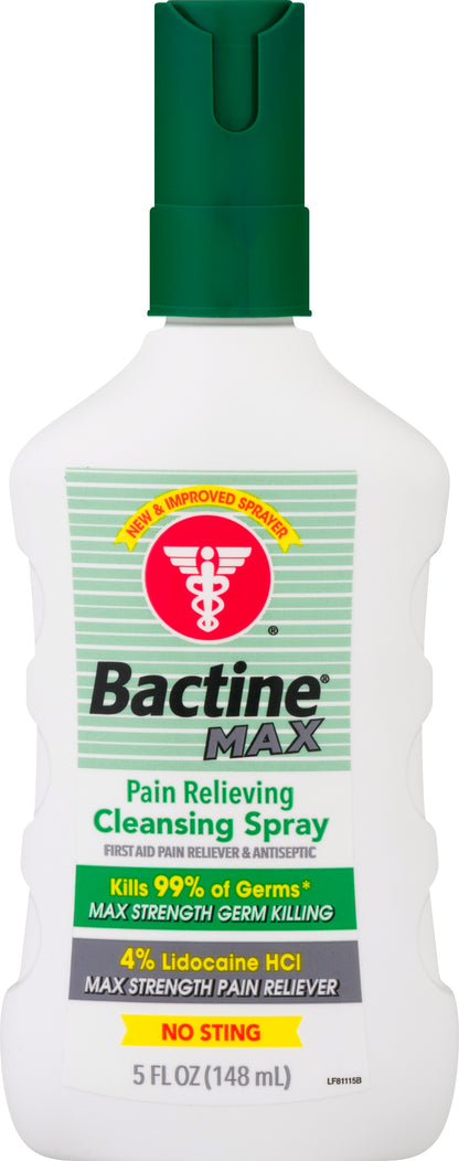 Bactine Max Pain Relieving Cleansing Spray 5 oz