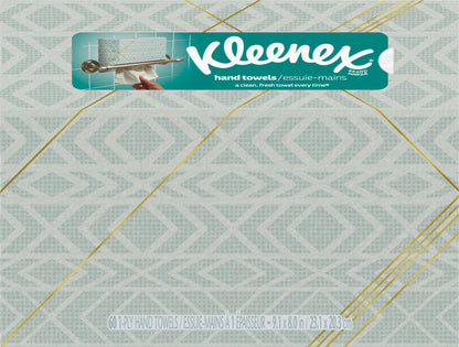 Kleenex Metallic Blue 1-Ply Hand Towels 60 ea