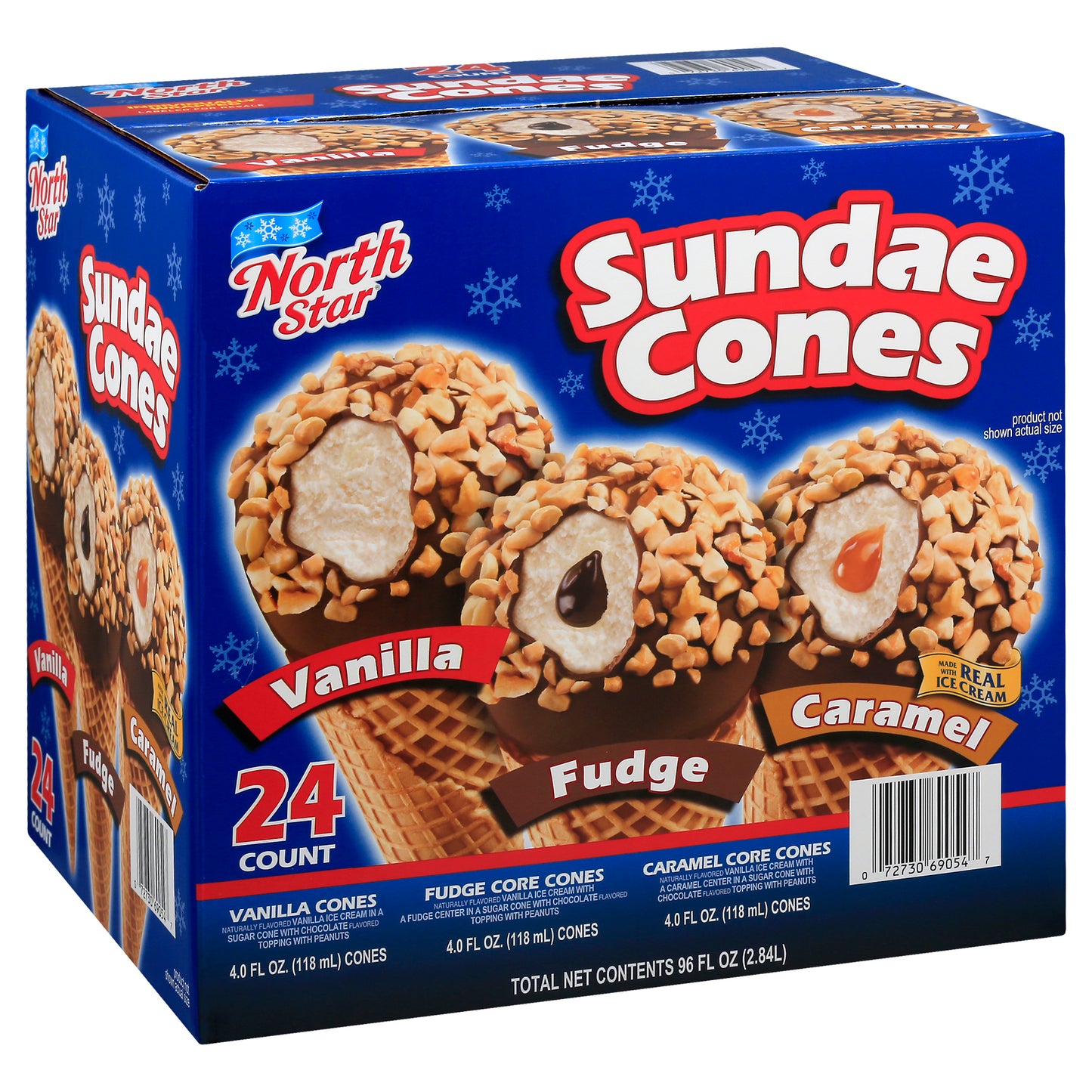 North Star Sundae Cones 24 ea