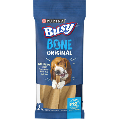 Purina Busy Made in USA Facilities Small/Medium Dog Bones, Original - 2 ct. Pouch