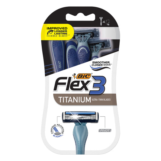 BiC Flex 3 Titanium Razors 4 ea