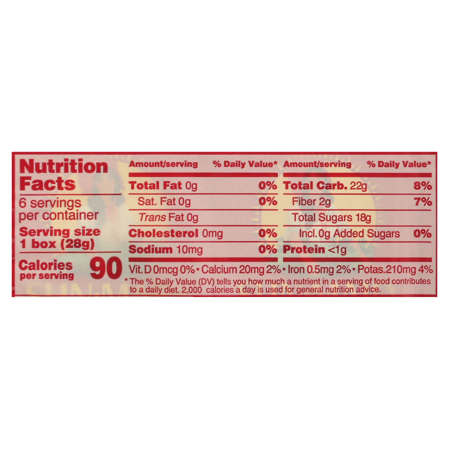 Sun-Maid Sun-Dried Raisins 6 - 1 oz Boxes