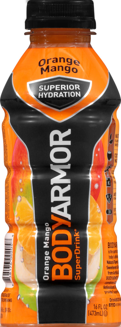 Body Armor Orange Mango Super Drink 16 oz