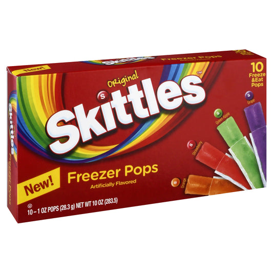 Skittles 10 Pack Original Freezer Pops 10 ea