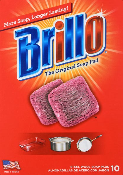 Brillo Steel Wool Soap Pads 10 ea