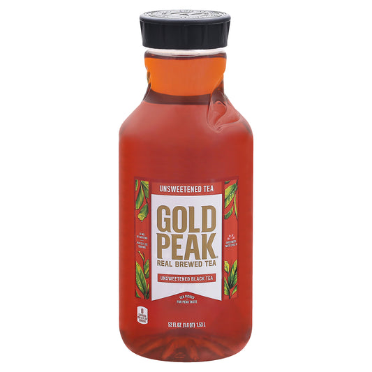 Gold Peak Unsweetened Black Tea Real Brewed Tea 52 fl oz Bottle