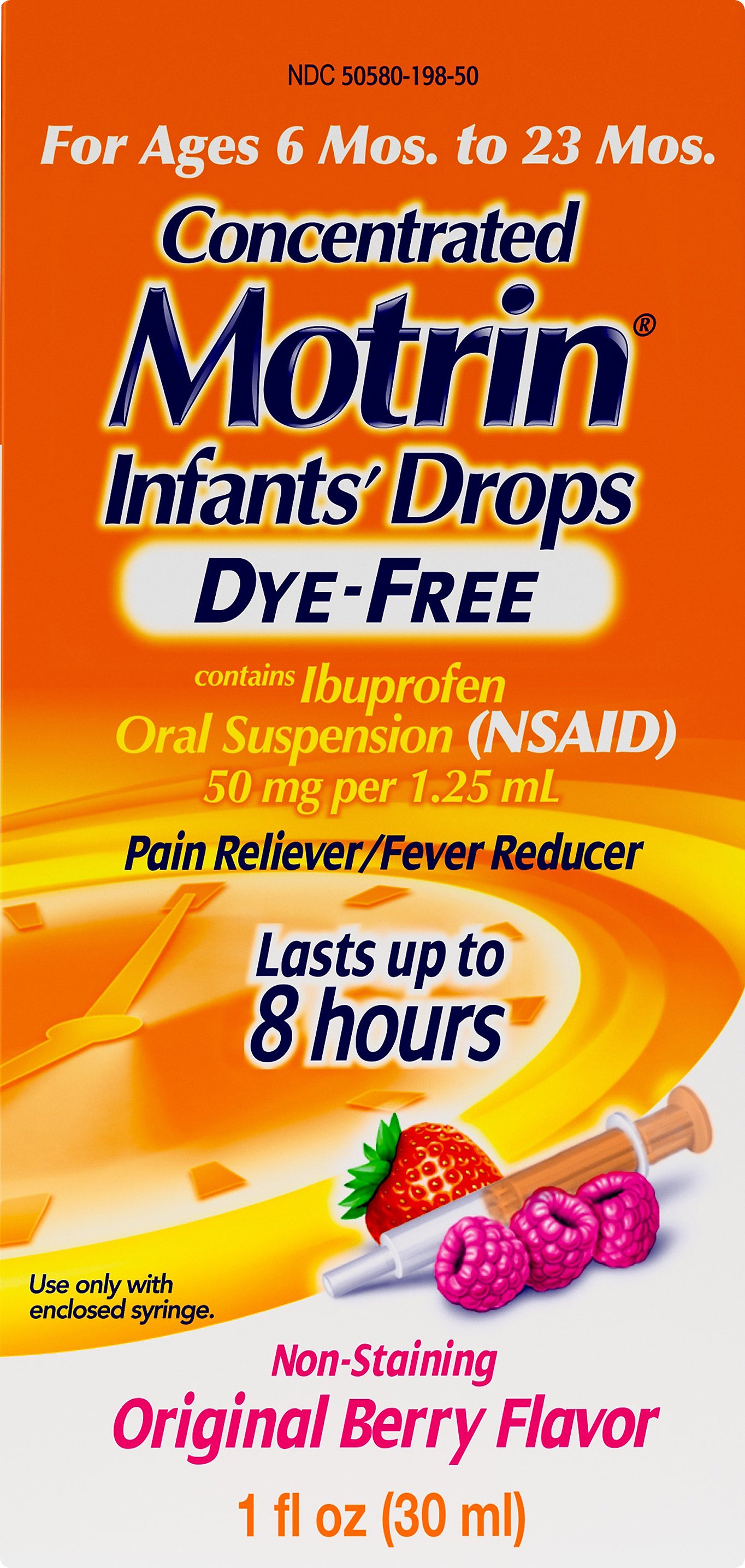 Motrin Concentrated Original Berry Flavor Infant's Drops 1 oz
