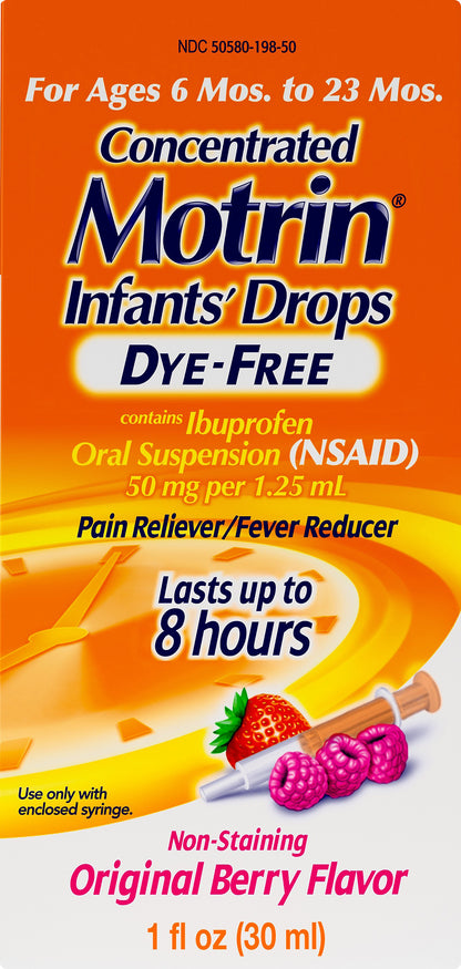 Motrin Concentrated Original Berry Flavor Infant's Drops 1 oz