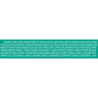 Purina Fancy Feast Pate Wet Cat Food, Medleys Whitefish & Tuna Florentine With Cheese - 3 oz. Can