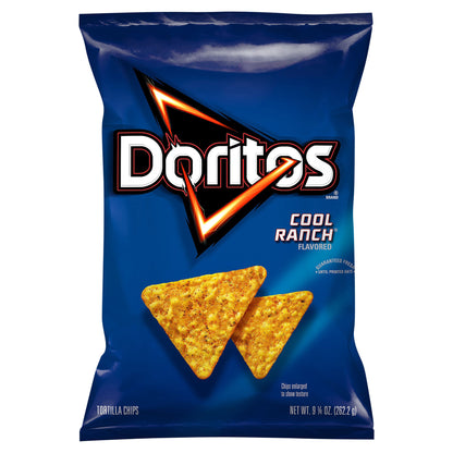 Doritos Tortilla Chips Cool Ranch Flavored 9 1/4 Oz