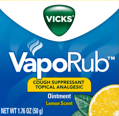 Vicks VapoRub Lemon Scent Ointment 1.76 oz
