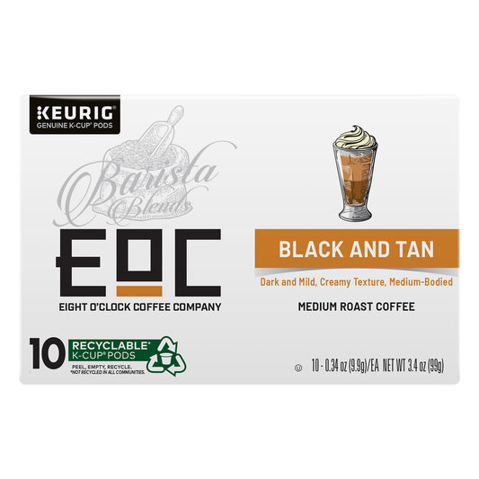 EOC Barista Blend 10 Pack K-Cup Pods Medium Roast Ground Black and Tan Coffee 10 ea