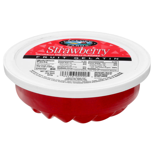 Lakeview Farms Strawberry Fruit Gelatin 22 oz