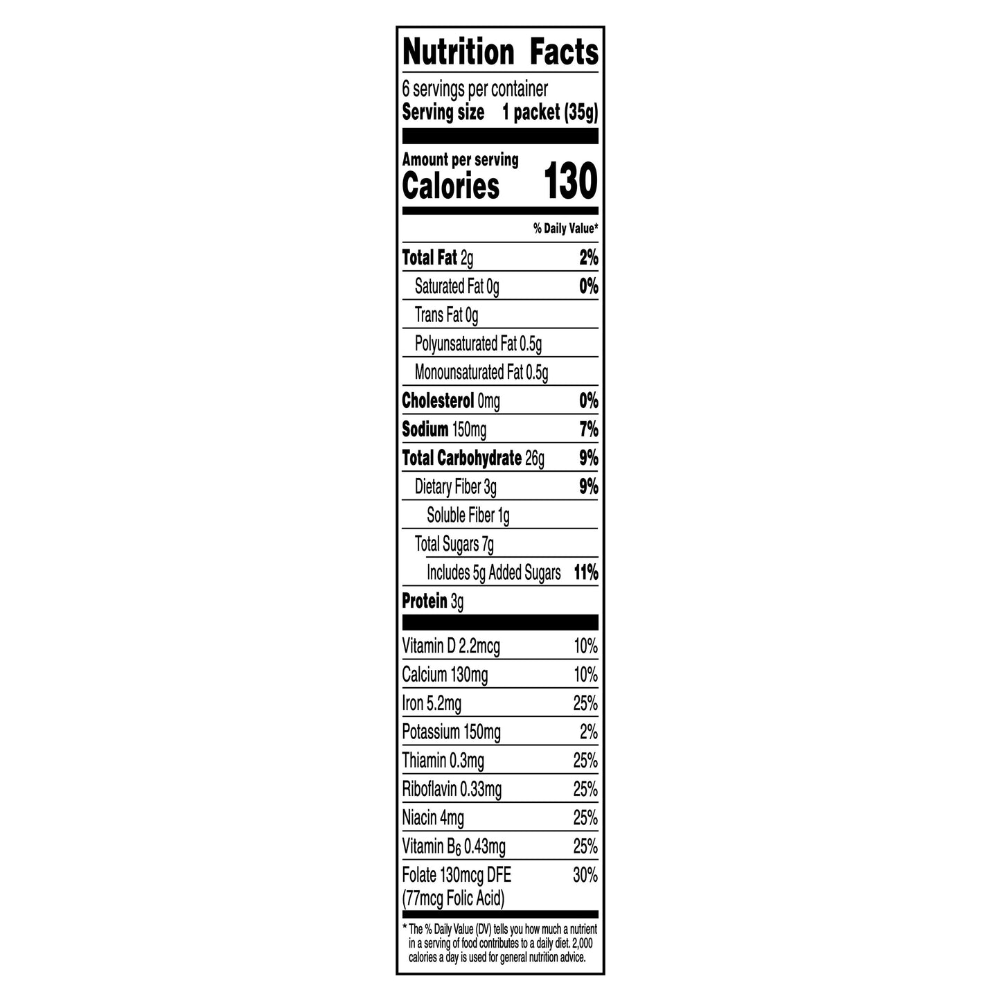 Quaker Instant Strawberry Banana Oatmeal 6 ea