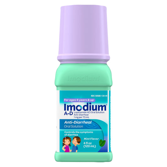 Imodium A-D Liquid Anti-Diarrheal Medicine for Kids, Mint, 4 fl. oz