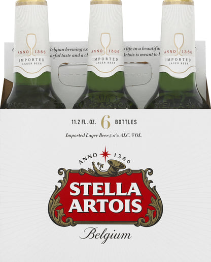 Stella Artois Larger Beer 6 ea