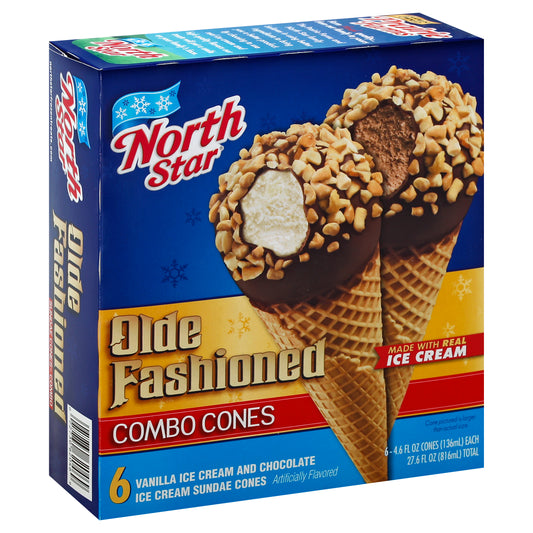 North Star Combo Sundae Cones 6 ea