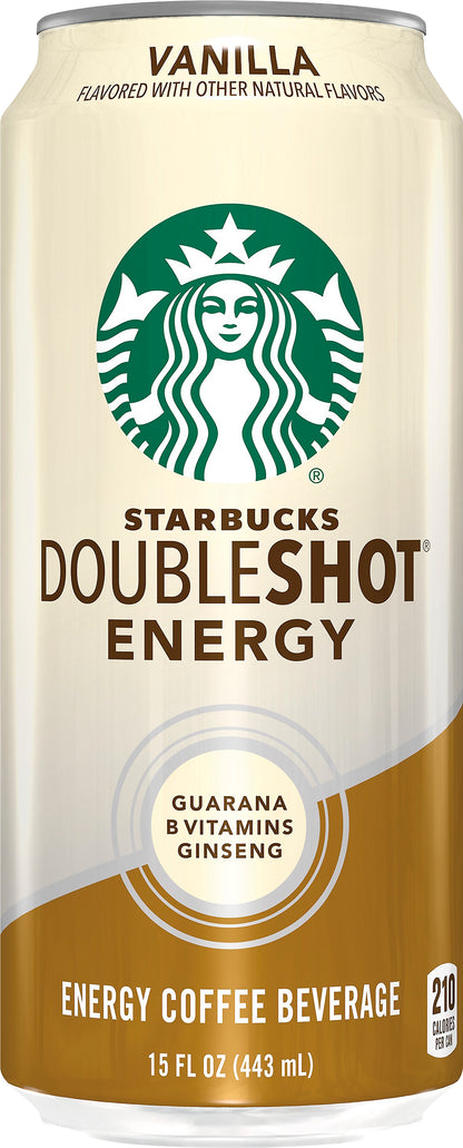 Starbucks DoubleShot Energy Vanilla Coffee Beverage 15 oz