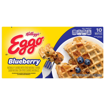 Eggo Blueberry Waffles 10 Waffles 10 ea