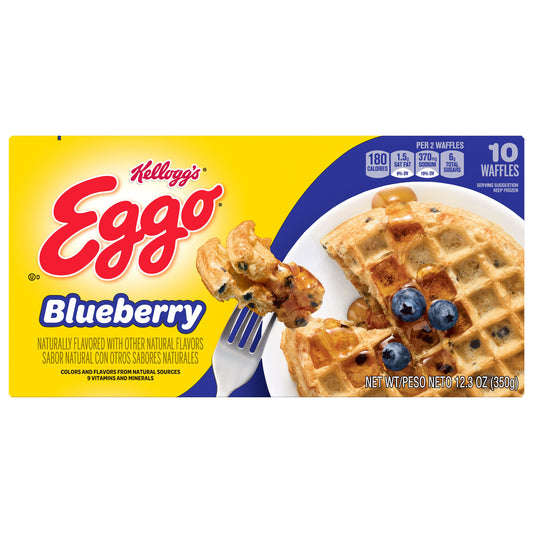 Eggo Blueberry Waffles 10 Waffles 10 ea