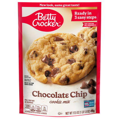 Betty Crocker Ready to Bake Chocolate Chip Cookie Mix, 17.5 oz