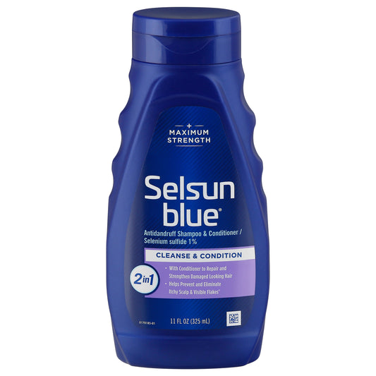 Selsun Blue Maximum Strength Cleanse & Condition Shampoo & Conditioner 11 oz
