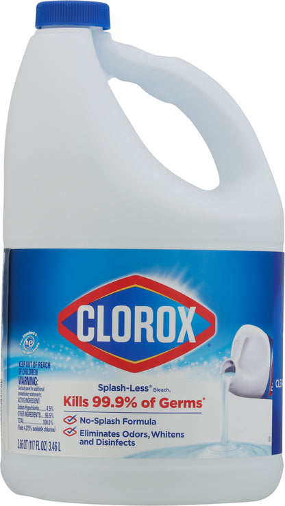 Clorox Splash-Less Bleach 3.66 qt