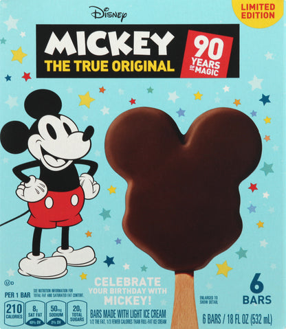 Mickey Ice Cream Bars 6 ea