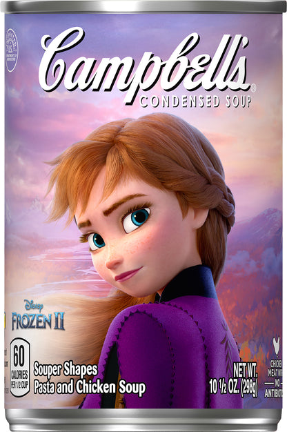 CAMPBELLS Disney Frozen II Condensed Pasta and Chicken Soup 10.5 oz