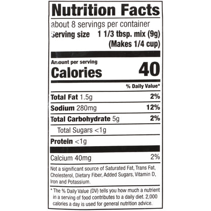 McCormick® Sausage Flavor Country Gravy Mix 2.64 oz. Packet