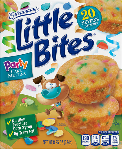 Entenmann's Little Bites Party Cake Mini Muffin Pouches