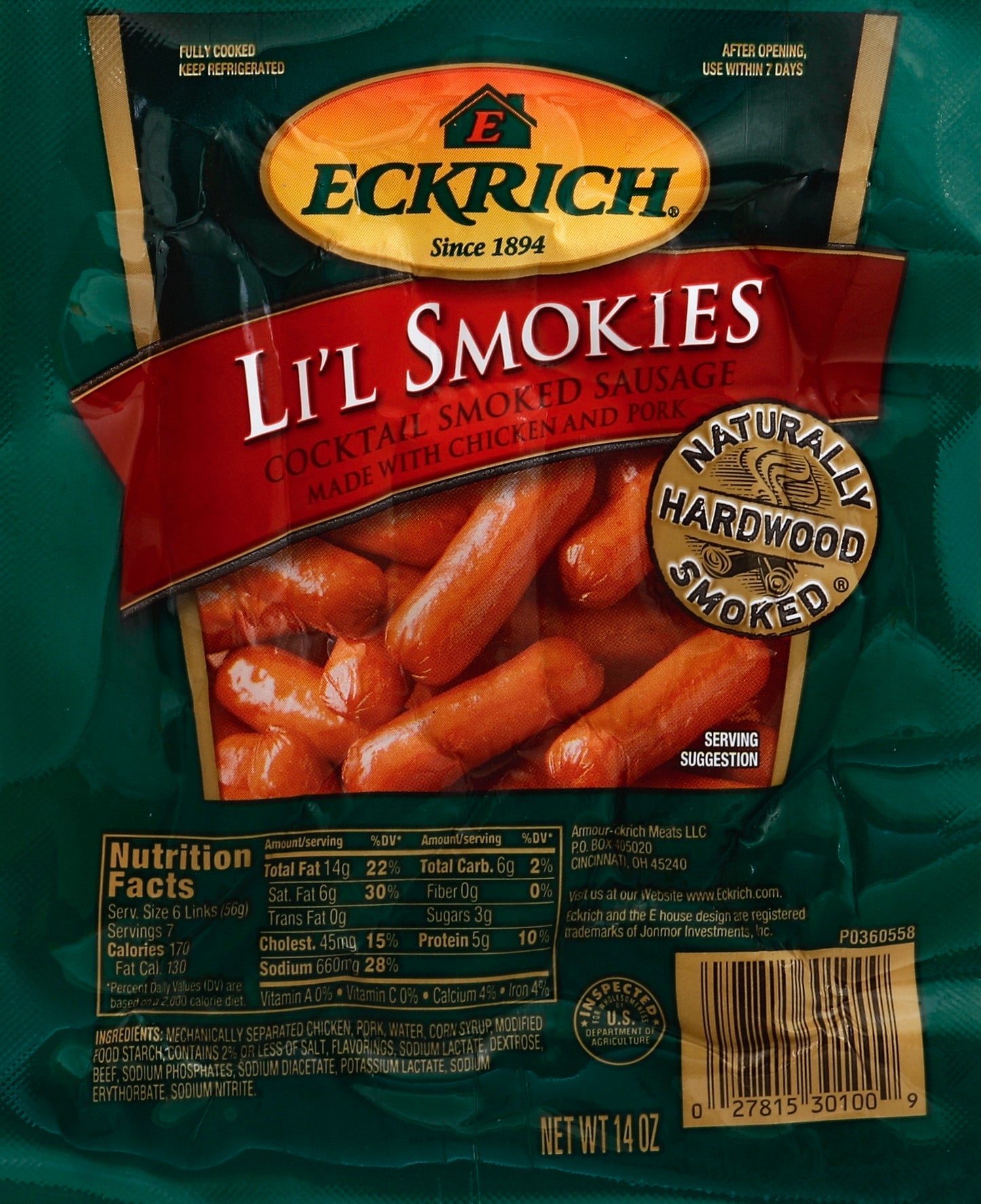 Eckrich Smoked Sausage 14 oz